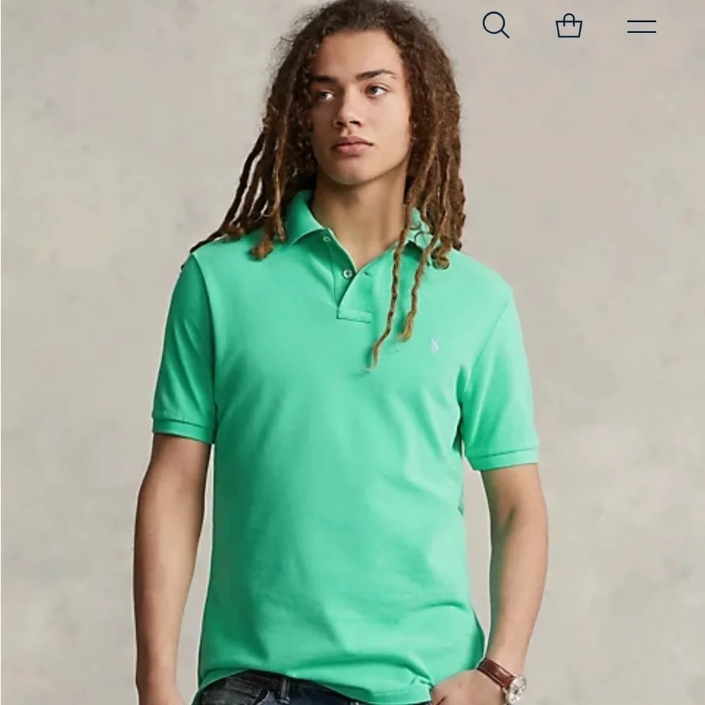 Green polo, Ralph Lauren, classic fit large new with tags polo